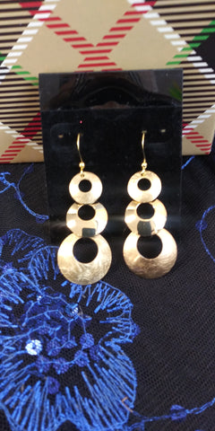 Earrings 3 Tier cirles